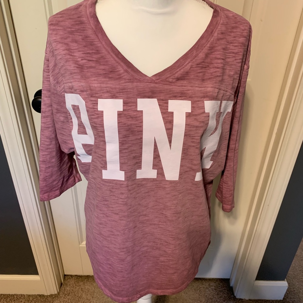 PINK Acid Wash Boyfriend T-shirt